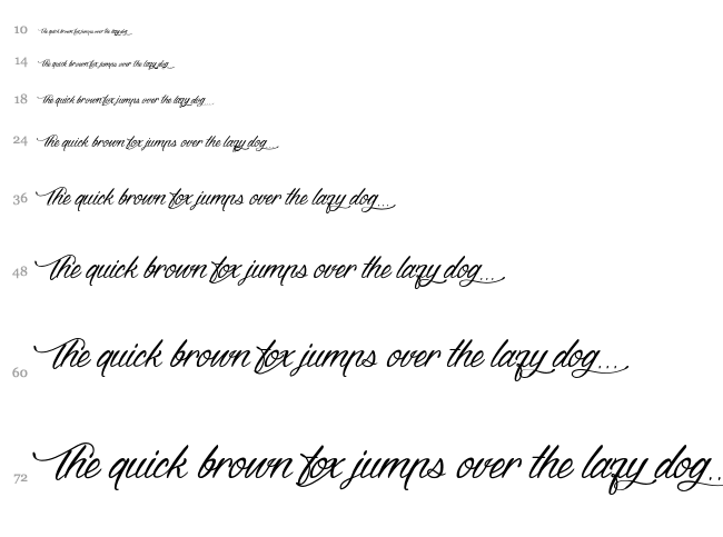 Dragon is Coming font waterfall